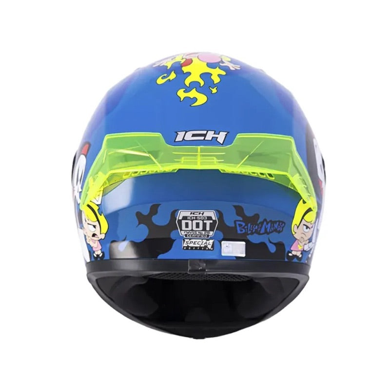 CASCO ICH-503 BILLY Y MANDY AZUL AZUL VISOR AZUL