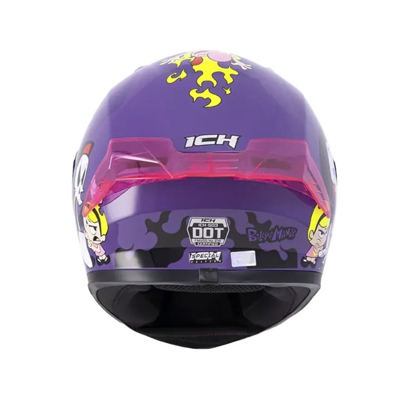 CASCO ICH-503 BILLY Y MANDY MORADO MORADO VISOR MORADO