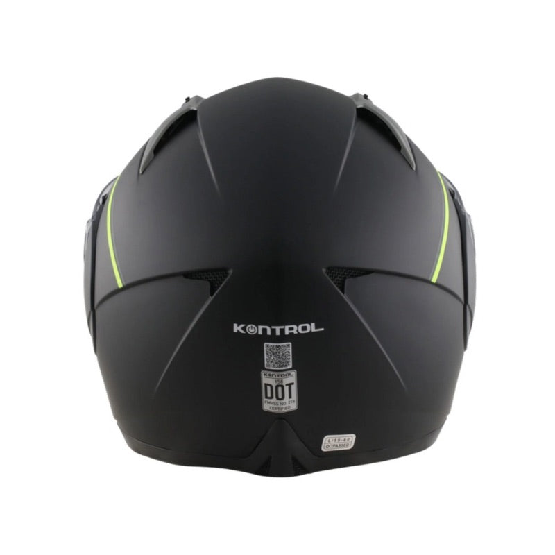 CASCO KONTROL 158 ABAT NEGRO AMARILLO NEON