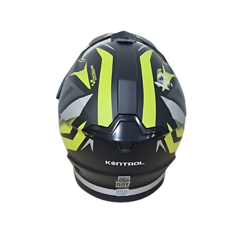 CASCO KONTROL 819-6 GS MATE NEGRO GRIS AMARILLO