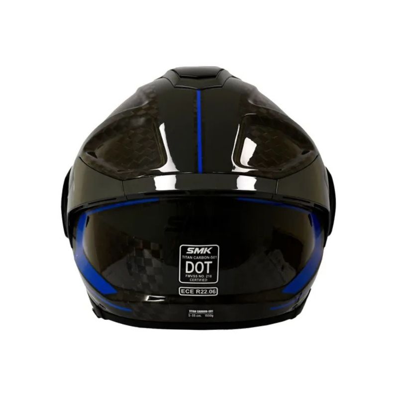 CASCO SMK TITAN CARBON NERO NEGRO GRIS AZUL