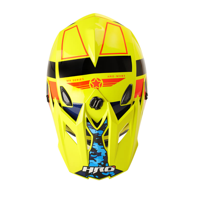CASCO HRO HRO-MX03 ARM AMARILLO NEON NARANJA NEON