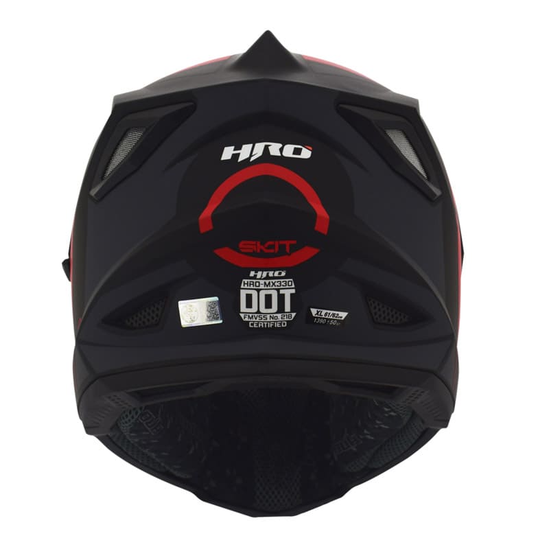 CASCO HRO HRO-MX330DV SKIT MATE NEGRO ROJO