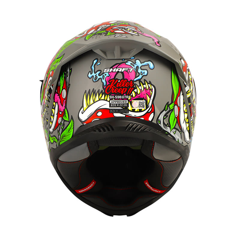 CASCO SHAFT SH-598GTR KILLER CREED II GRIS ROJO IRIDIUM