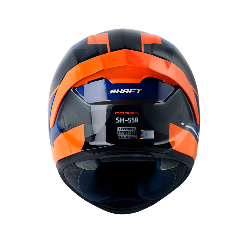 CASCO SHAFT SH-559 CORPS GRIS OSCURO NARANJA NEON IRIDIUM