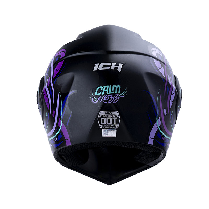 CASCO ICH ICH-3110S CALMNEZZ NEGRO TURQUESA
