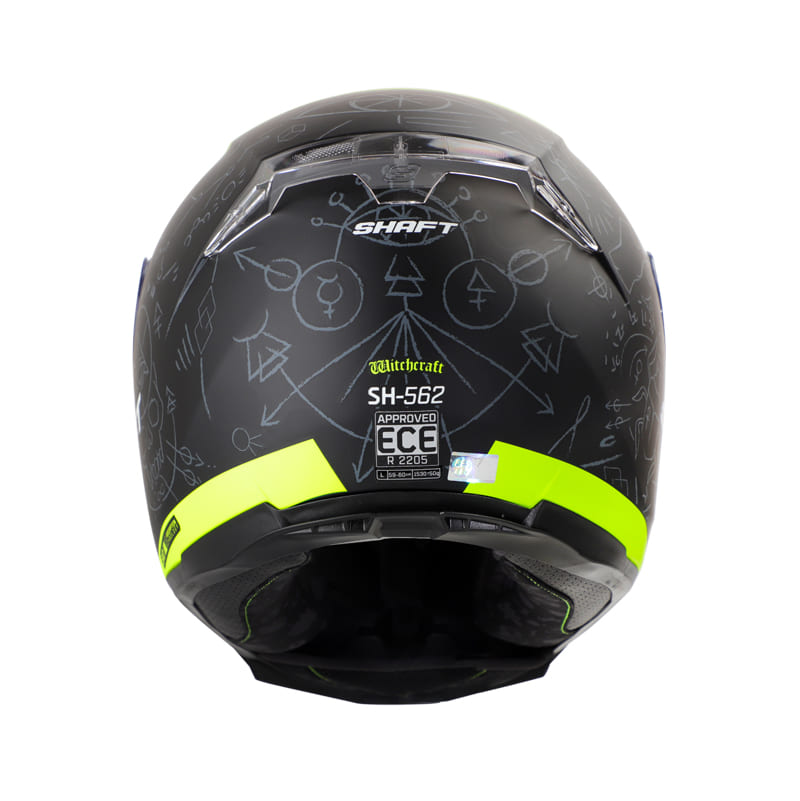 CASCO SHAFT SH-562 WITCHCRAFT MATE NEGRO AMARILLO NEON