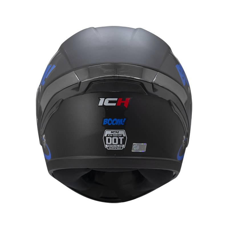 CASCO ICH ICH-501SP BOOM MATE NEGRO AZUL
