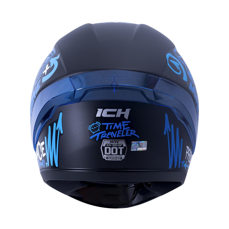 CASCO ICH ICH-501SP TIME TRAVEL MATE NEGRO AZUL HUMO