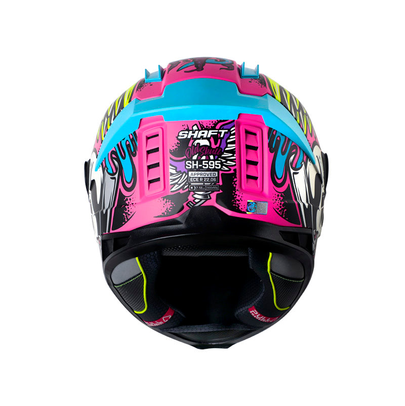 CASCO SHAFT SH-595 OLD SKULL MATE FUCSIA MORADO IRIDIUM