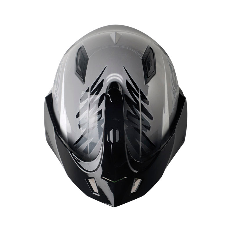 CASCO SHAFT SH-227 TRIAL SAME GRIS GRIS VISOR IRIDIUM