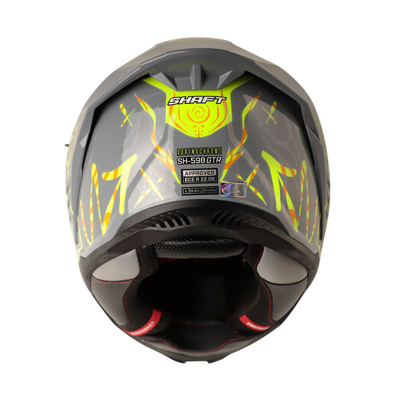 CASCO SHAFT SH-598GTR ADRENOCHROME GRIS AMARILLO VISOR IR.NJ