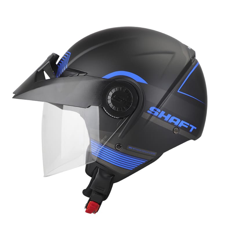 CASCO SHAFT SH-211 TONKA MATE NEGRO AZUL – American Motos Colombia