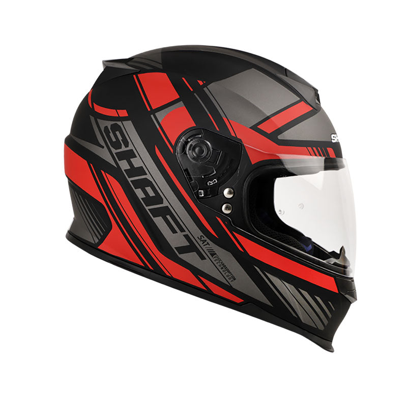 CASCO SHAFT SH-502 LONGER MATE NEGRO ROJO