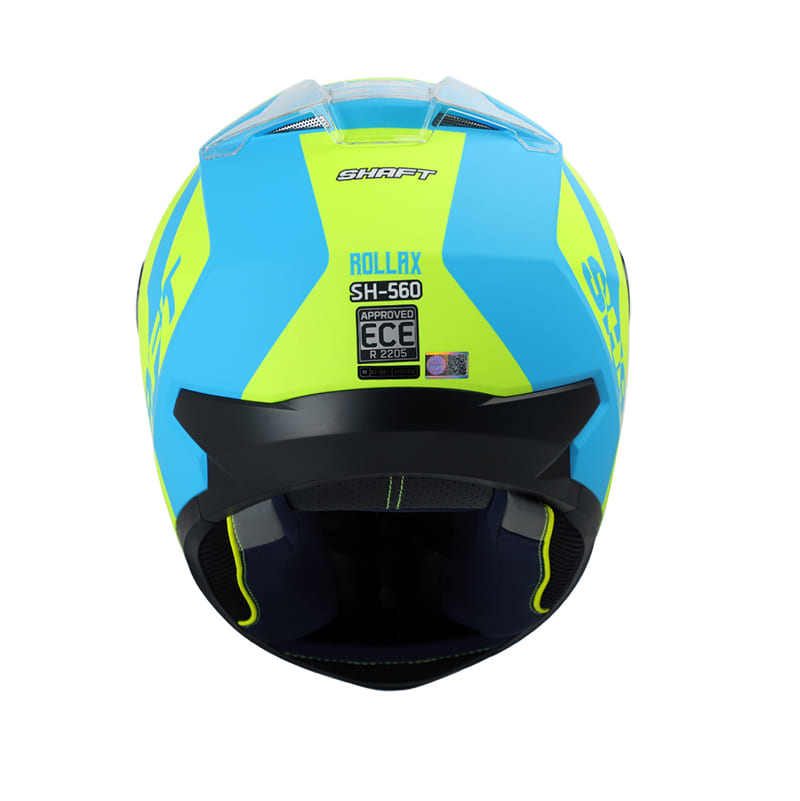 CASCO SHAFT SH-560 ROLLAX MATE AZUL AMARILLO NEON