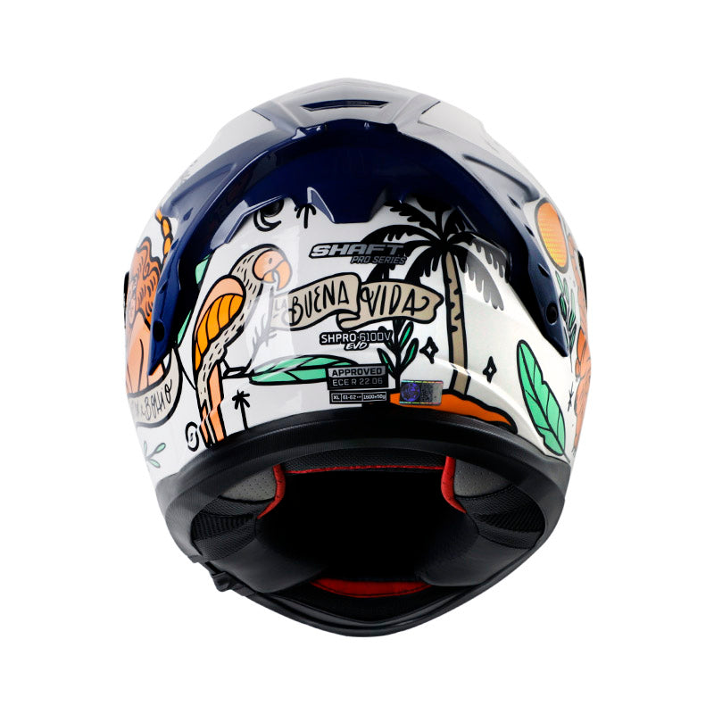 CASCO SHAFT SH-610DV PRO LA BUENA VIDA BLANCO VERDE IRIDIUM