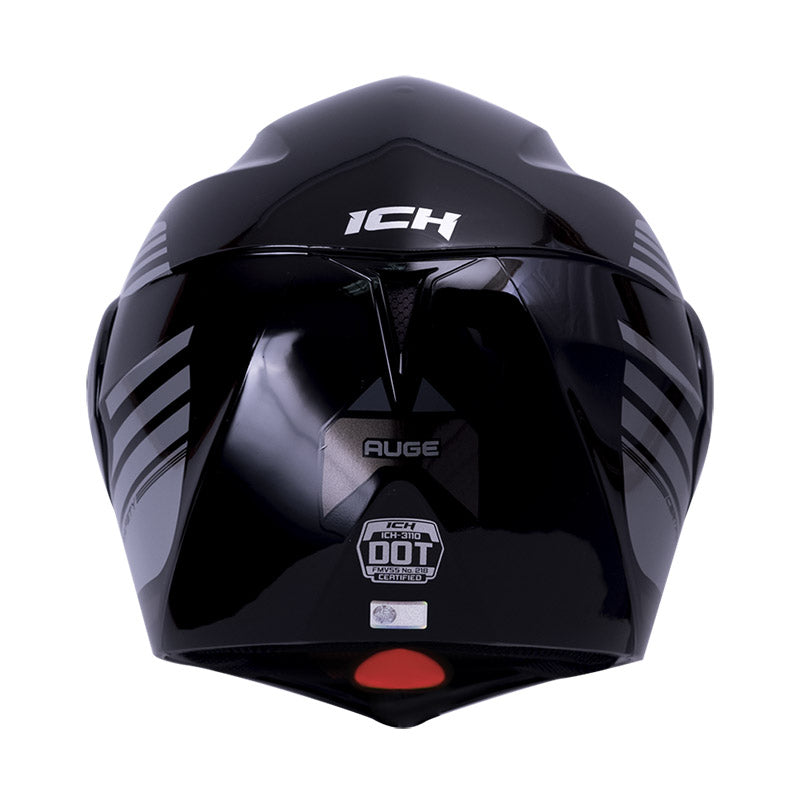 CASCO ICH ICH-3110DV AUGE NEGRO GRIS VISOR RAMDON