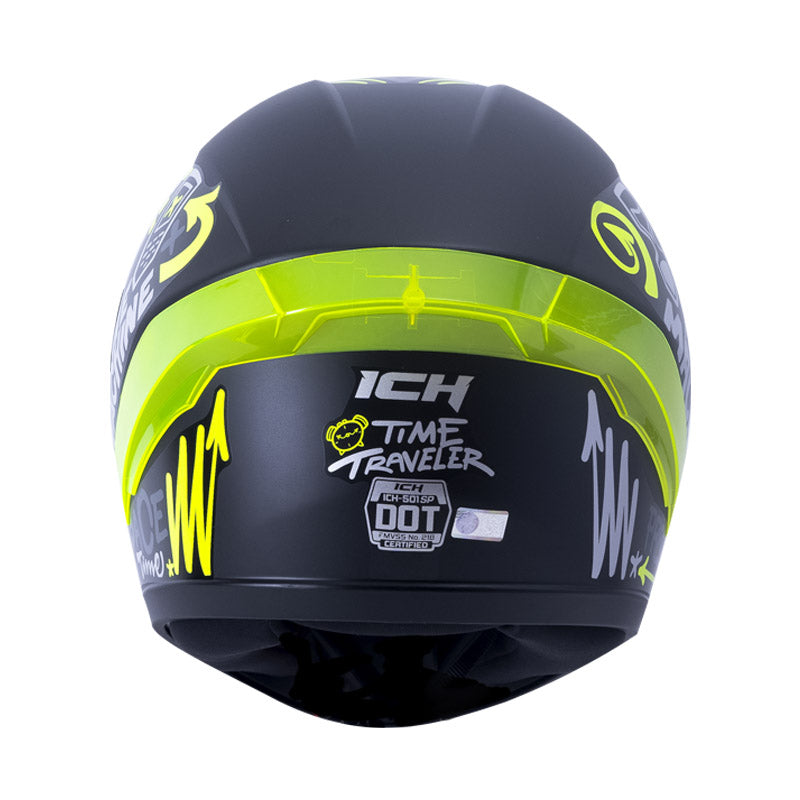 CASCO ICH ICH-501SP TIME TRAVEL MATE NEGRO AMARILLO HUMO