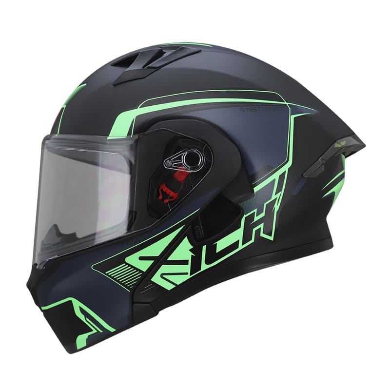 CASCO ICH ICH-3120DV NUROF MATE NEGRO VERDE NEON