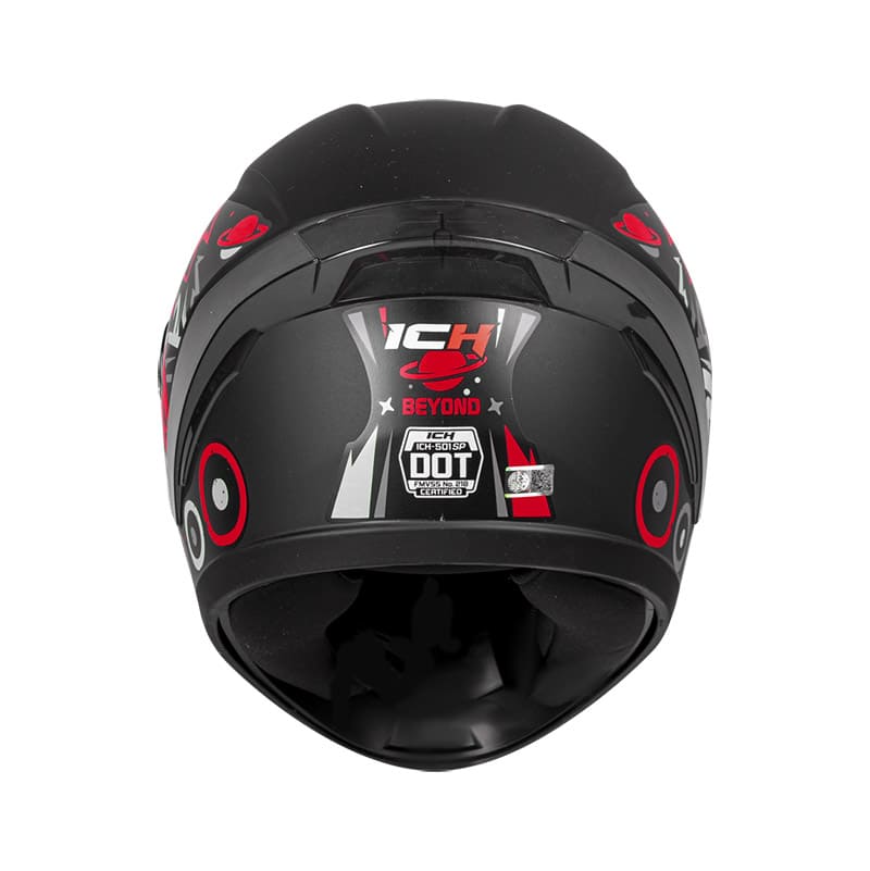 CASCO ICH ICH-501SP BEYOND MATE NEGRO ROJO