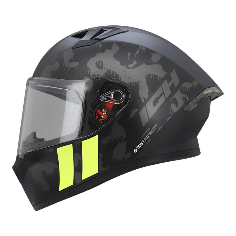 CASCO ICH ICH-503SP COMMANDO MATE NEGRO AMARILLO NEON