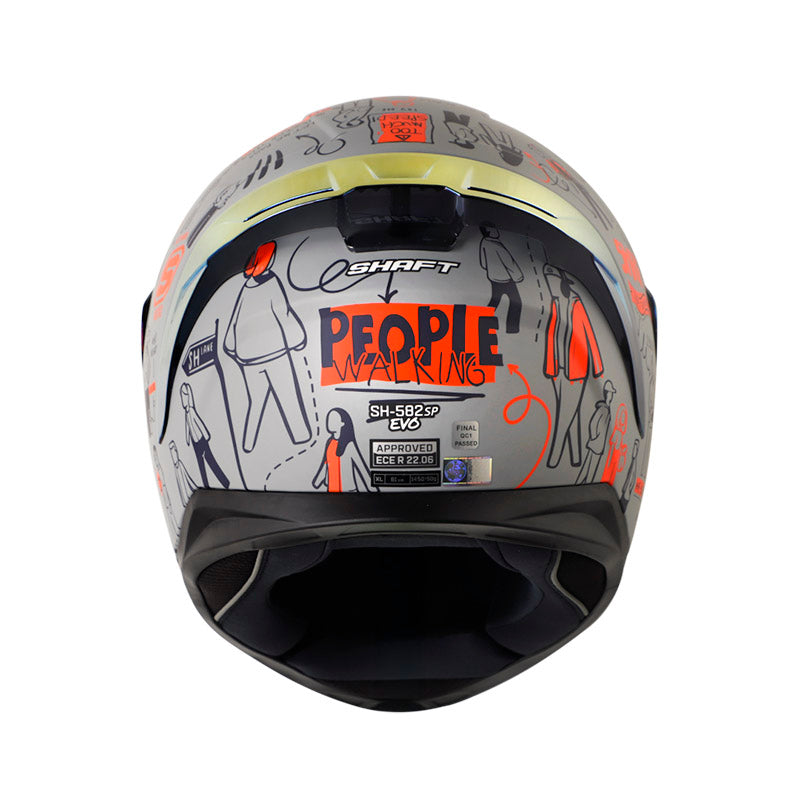 CASCO SHAFT SH-582SP EVO PEOPLE WALKING MATE GRIS ROJO