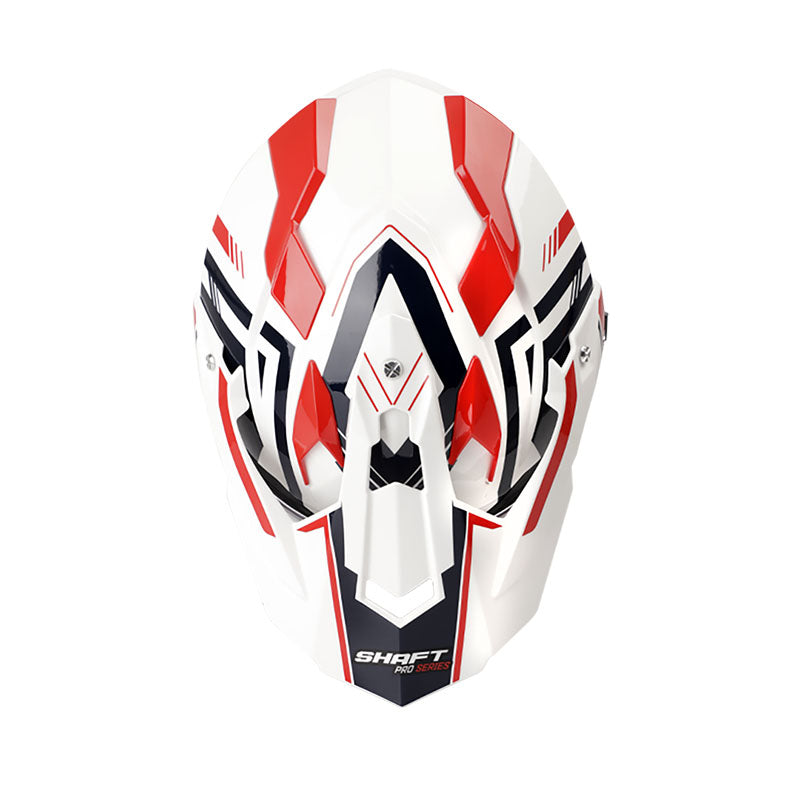 CASCO SHAFT SH-MX370DV PRO THEME BLANCO ROJO
