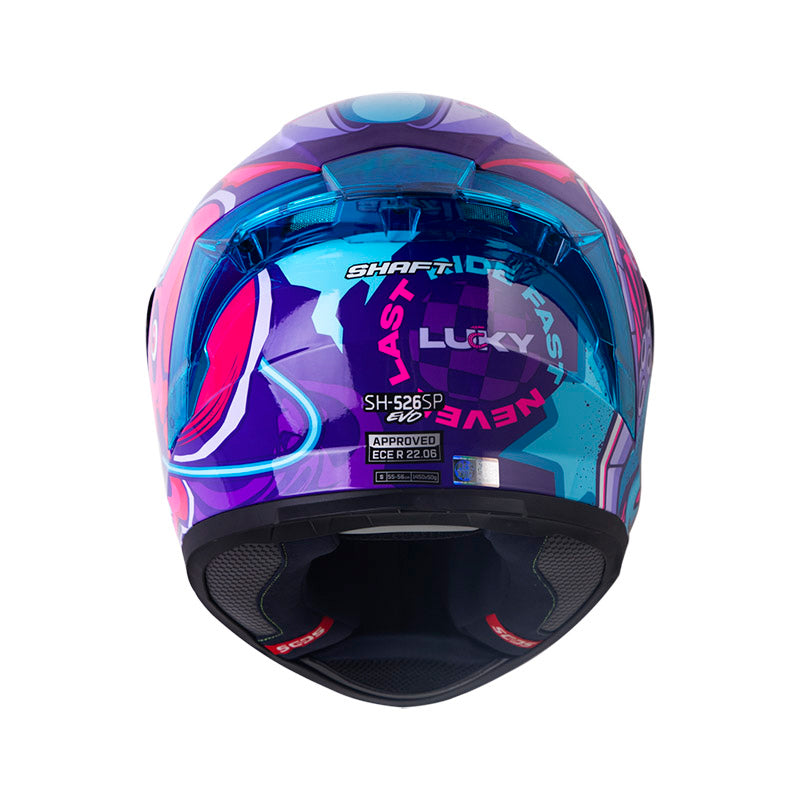 CASCO SHAFT SH-526SP EVO LUCKY MORADO FUCSIA VISOR IRIDIUM