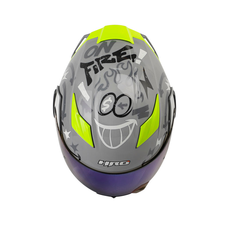 CASCO HRO HRO-3400DV YEAH NARDO GRIS VISOR HUMO
