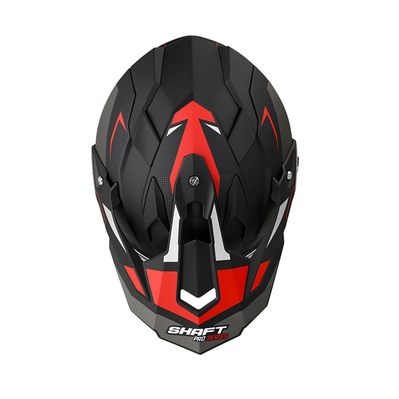 CASCO SHAFT SH-MX370DV PRO BEAT MATE NEGRO ROJO