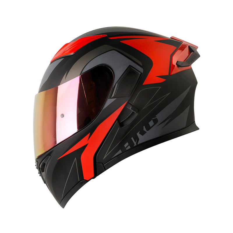 CASCO HRO HRO-3400DV BREAKS NEGRO ROJO VISOR IRIDIUM