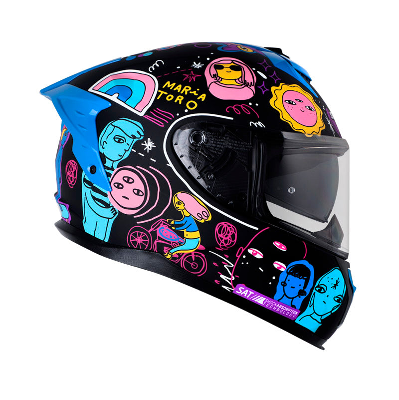 CASCO SHAFT SH-610EVO COOL DAYS MATE NEGRO AMARILLO NEON