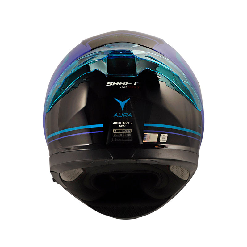CASCO SHAFT SH-612DV PRO AURA AZUL AZUL VISOR IRIDIUM AZUL