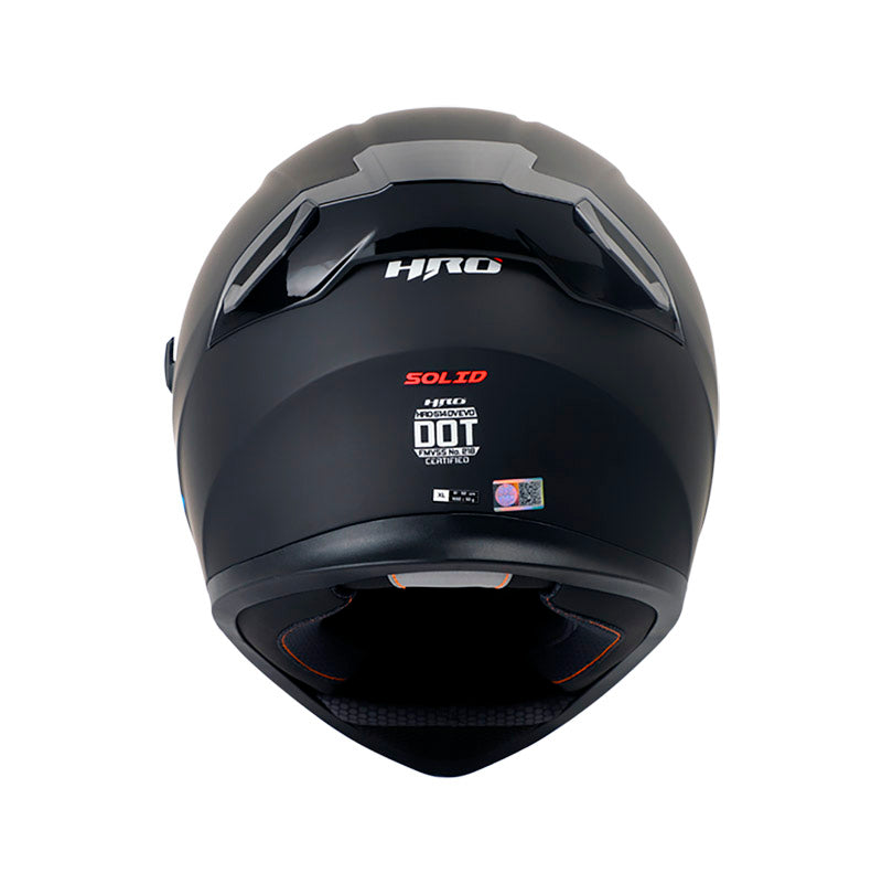 CASCO HRO HRO-514DV SOLID MATE NEGRO ROJO VISOR IRIDIUM ROJO