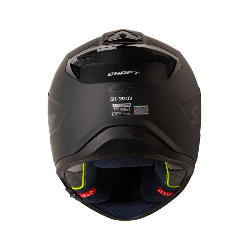 CASCO SHAFT SH-532DV SOLID MATE NEGRO NEGRO7 VISOR IRIDIUM