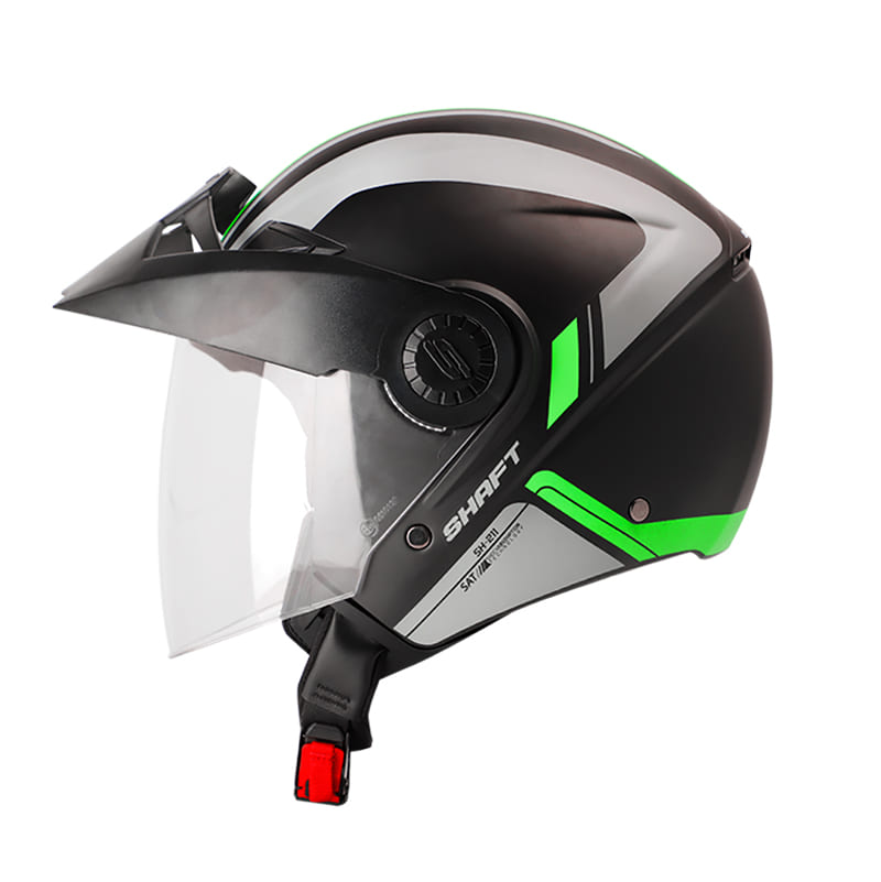 CASCO SHAFT SH-211 CLOSED MATE NEGRO VERDE NEON – American Motos