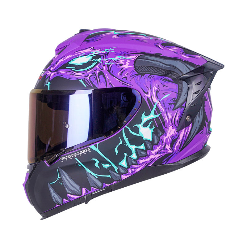 CASCO SHAFT SHPRO-610EVO DRAGON FIRE MATE MORADO TURQUESA