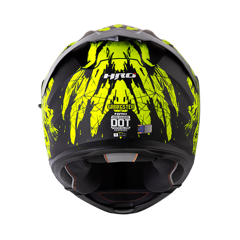 CASCO HRO HRO-3440 DV GRUNGSTER MATE NEGRO AMARILLO NEON IRIDIUM