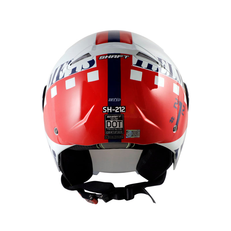 CASCO SHAFT SH-212 DITTO AZUL ROJO VISOR IRIDIUM AZUL