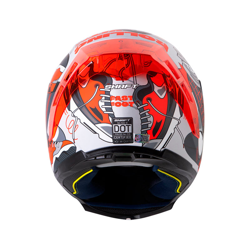 CASCO SHAFT SH-562R FAST FOOT MATE GRIS ROJO VISOR IRIDIUM
