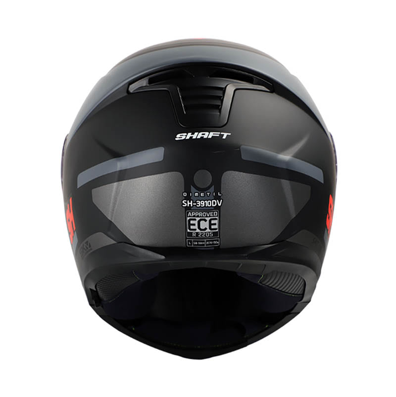CASCO SHAFT SH-3910DV DIMETIL MATE NEGRO NARANJA NEON