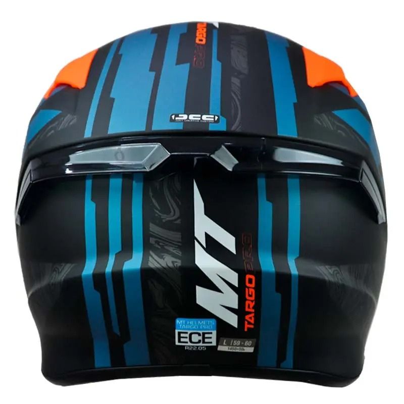 CASCO MT TARGO PRO WELCOME MATE AZUL NARANJA