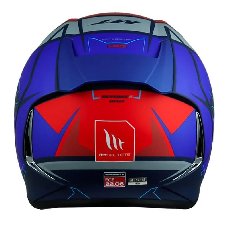 CASCO MT REVENGE 2S HATAX MATE AZUL