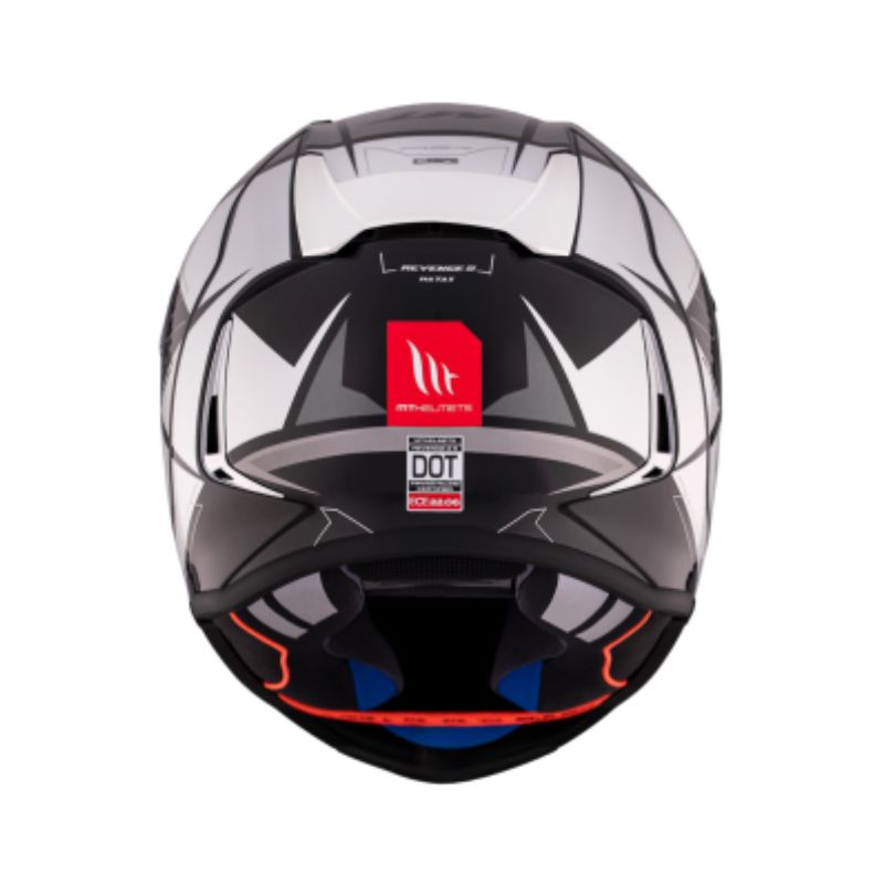 CASCO MT REVENGE 2S HATAX GRIS BLANCO