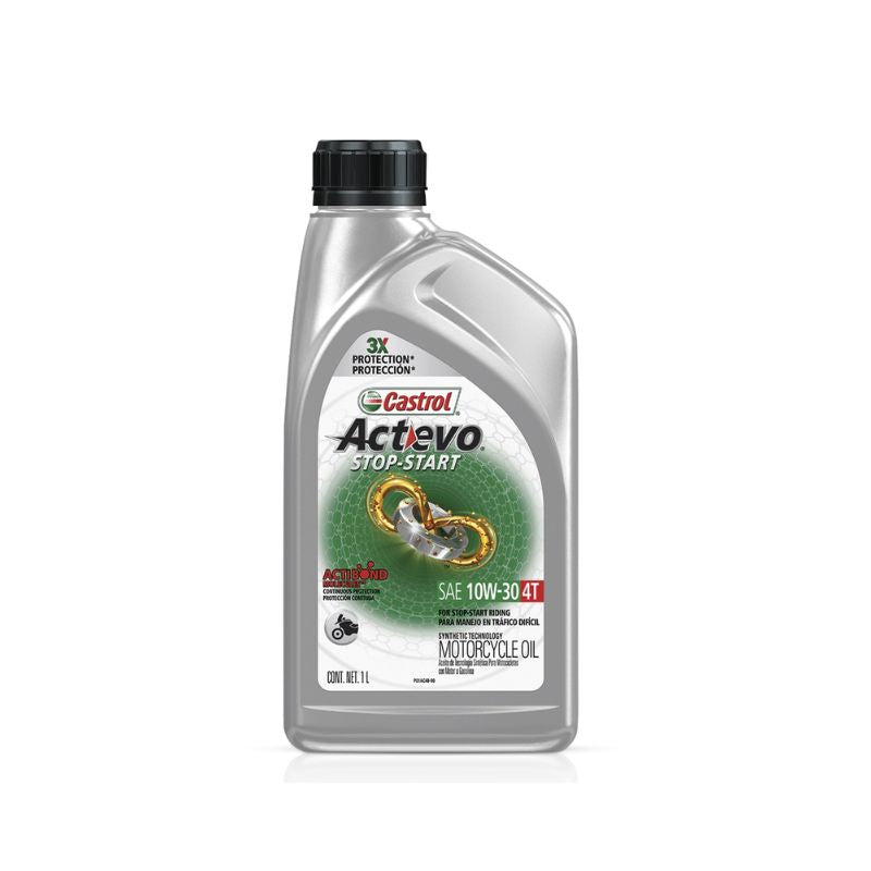 ACEITE CASTROL ACTEVO STOP START 10W30 4T 1L