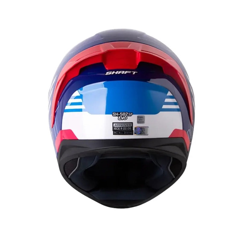 CASCO SHAFT SH-582SP EVO ACENES BLANCO PERLA AZUL IRIDIUM