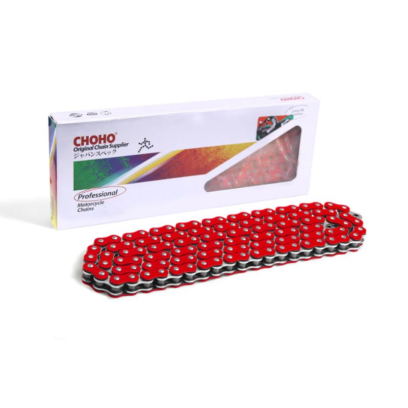 CADENA CHOHO 520HOL-120L ROJA