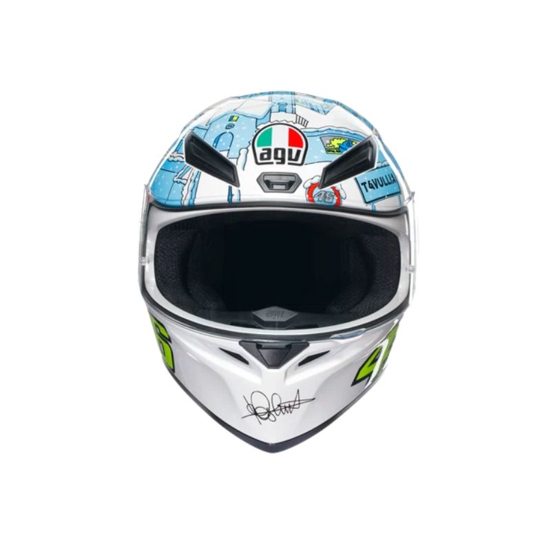 CASCO AGV K1 S ROSSI WINTER TEST 2017