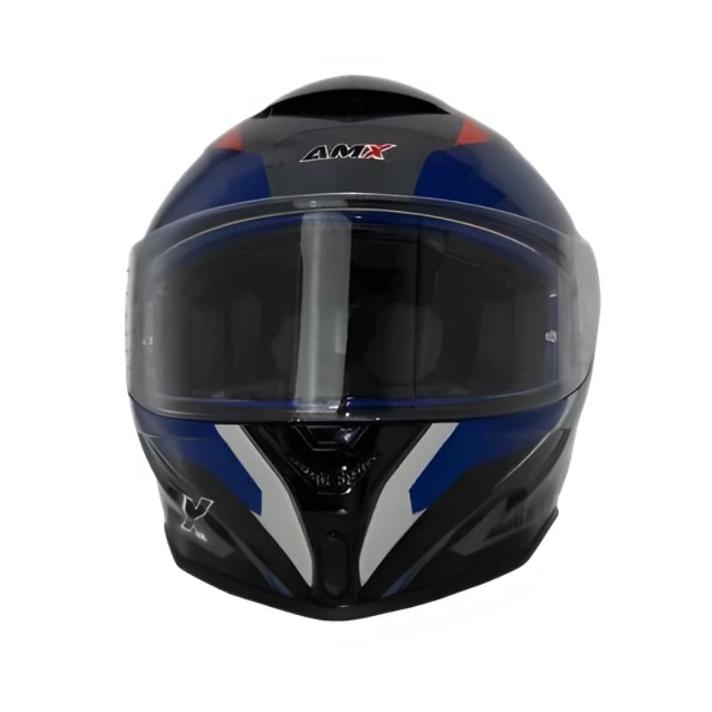 CASCO AMX STREAM JASPER GRIS AZUL ROJO