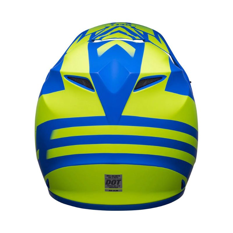 CASCO BELL MX9 MIPS DISRUPT MATE AZUL AMARILLO